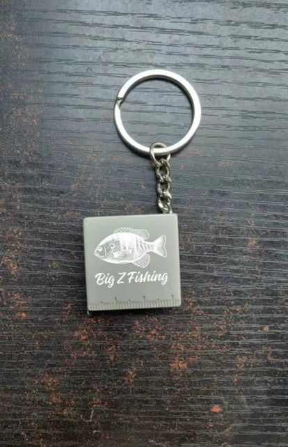 Retractable Fish Ruler Keychain! (Fishing Spots Included)